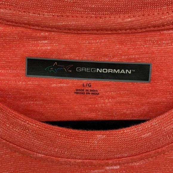 Greg Norman L Soft T Shirt Red Golf The Shark C006 - Picture 3 of 7